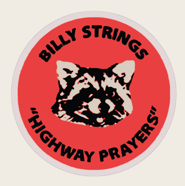 billy strings merch pin leadfoot highway prayers album live music raccoon